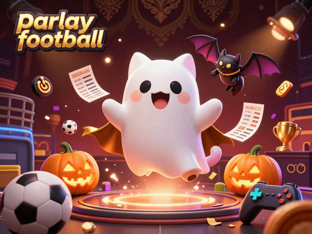 Engage in parlay football excitement with our vibrant sportsbook characters in a lively betting scene.