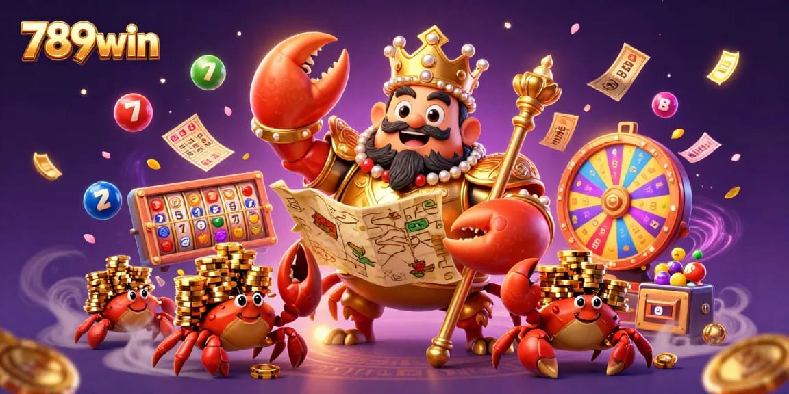 Activate thrilling adventures at 789win with our golden crab emperor and exciting game elements!