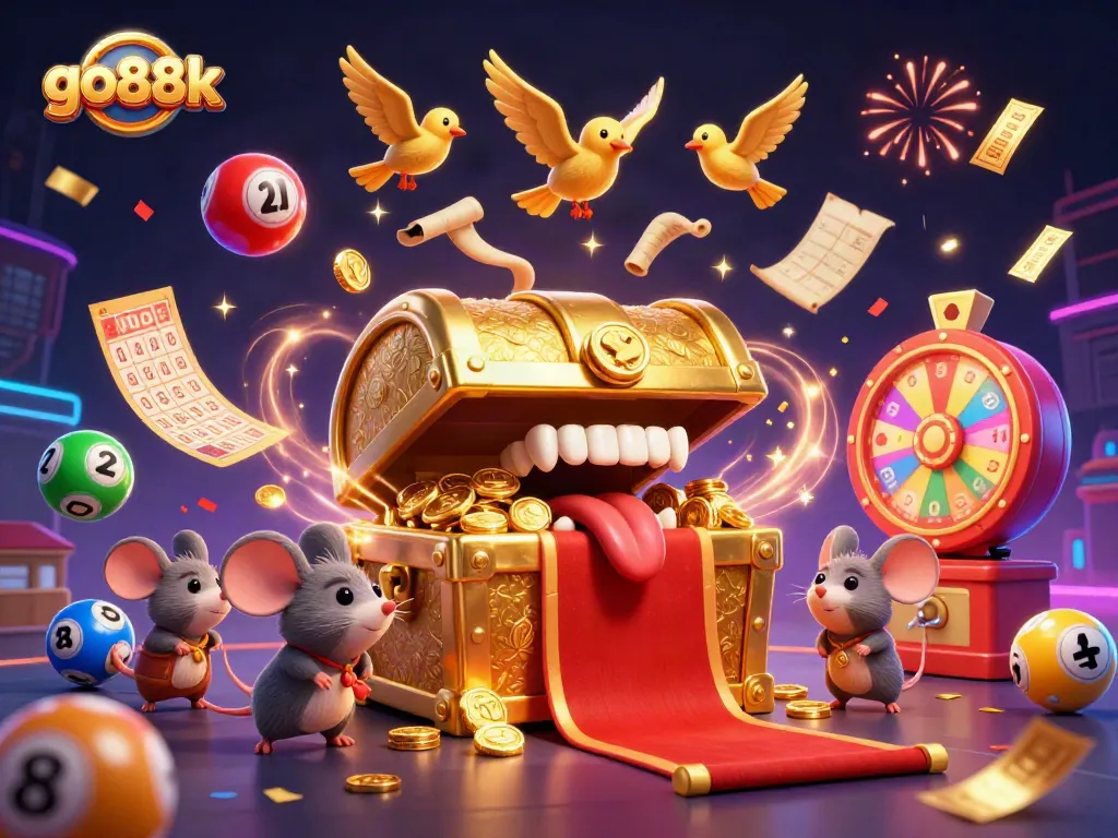 Experience go88k's thrilling casino adventure with dynamic lottery elements and engaging characters.