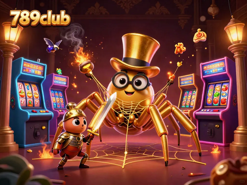 Play with 789club's interactive 3D casino scene featuring unique characters and vibrant gaming elements.