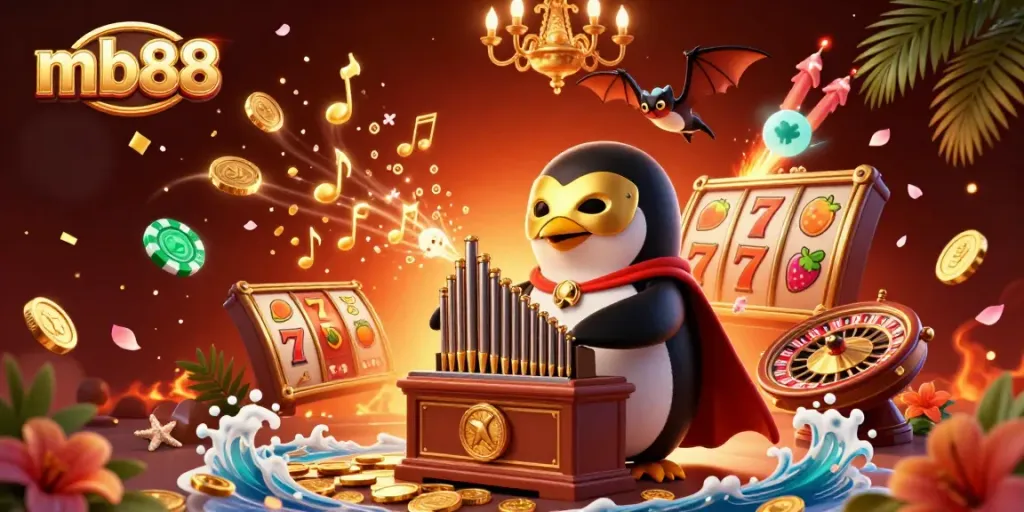 Experience the thrill of winning at mb88 with vibrant characters and exciting casino game elements.