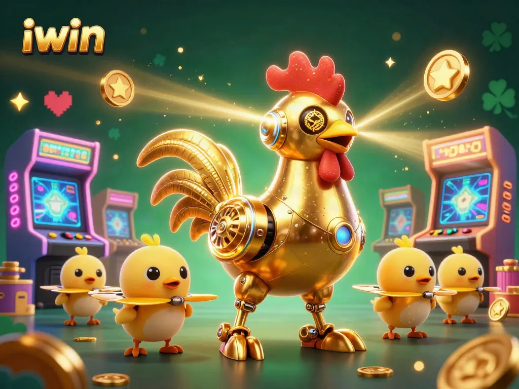 Experience thrills with iwin at an exciting casino scene featuring vibrant game elements and characters