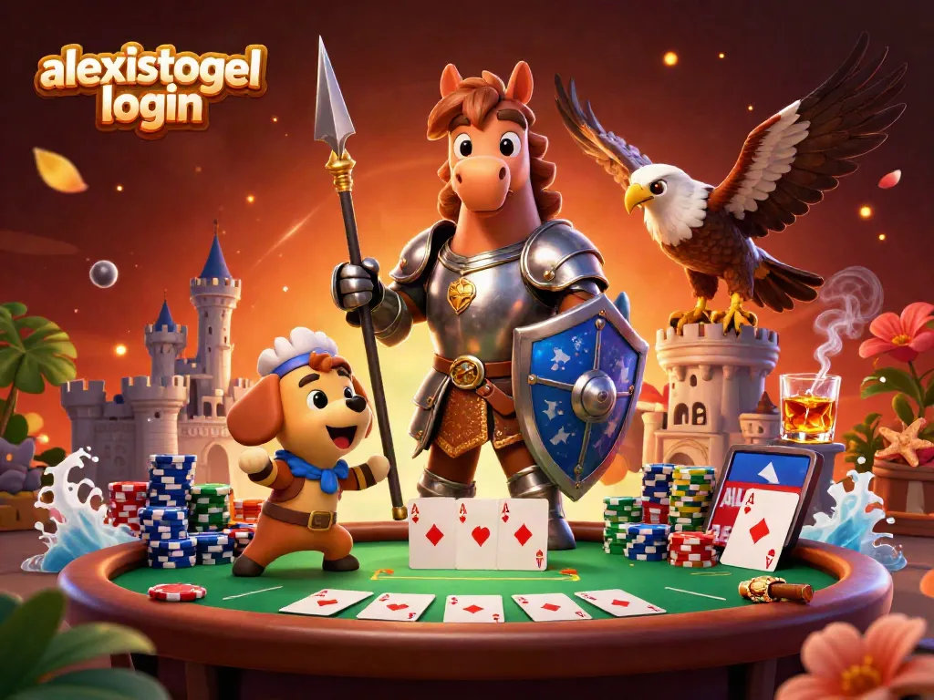 Menangkap momen seru dalam permainan togel online dengan alexistogel login, menggambarkan karakter unik dalam suasana kasino yang dinamis.