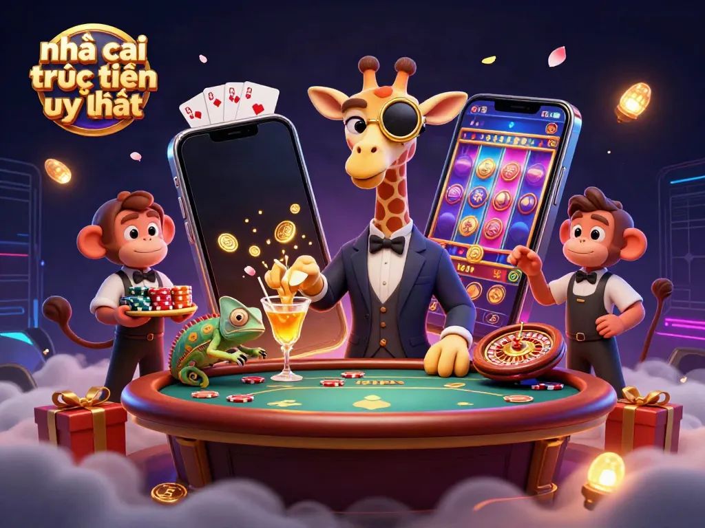 Play thrilling games at nhà cái trực tuyến uy tín, featuring engaging characters and dynamic casino elements.