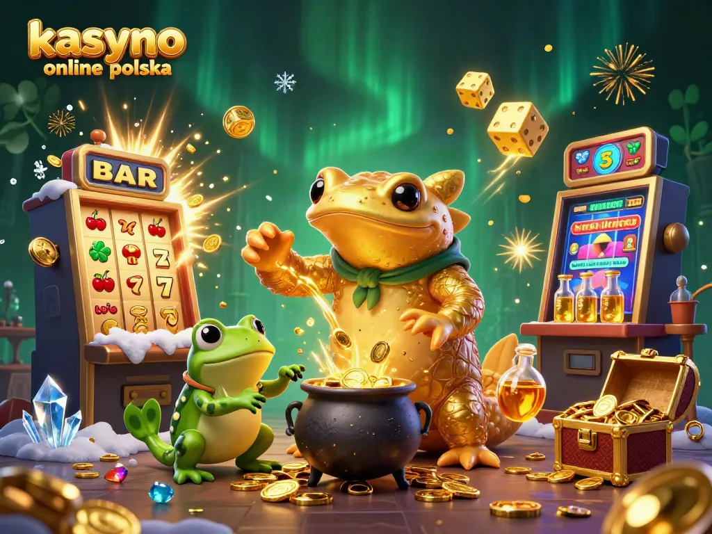Experience thrilling wins at kasyno online polska with our vibrant 3D scene of jackpot excitement!