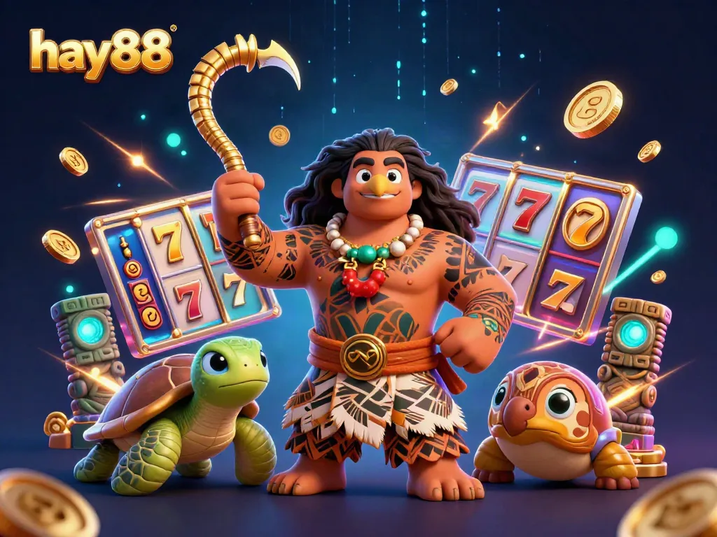 Experience exciting chances to win with hay88's vibrant slots adventure featuring dynamic characters.