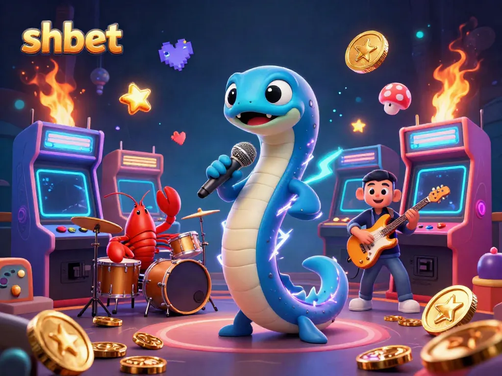 Experience the vibrant underwater show at shbet casino featuring a DJ eel, lobster drummer, and seahorse guitarist.