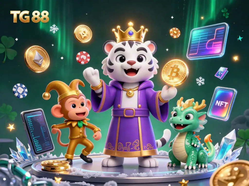 Experience the excitement of TG 88 with vibrant characters and gaming elements in a captivating casino scene.