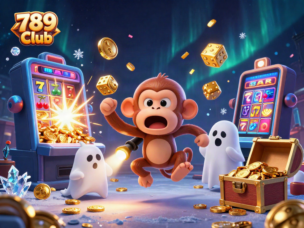 Experience the thrill of gameplay at 789 Club with a captivating haunted casino scene.