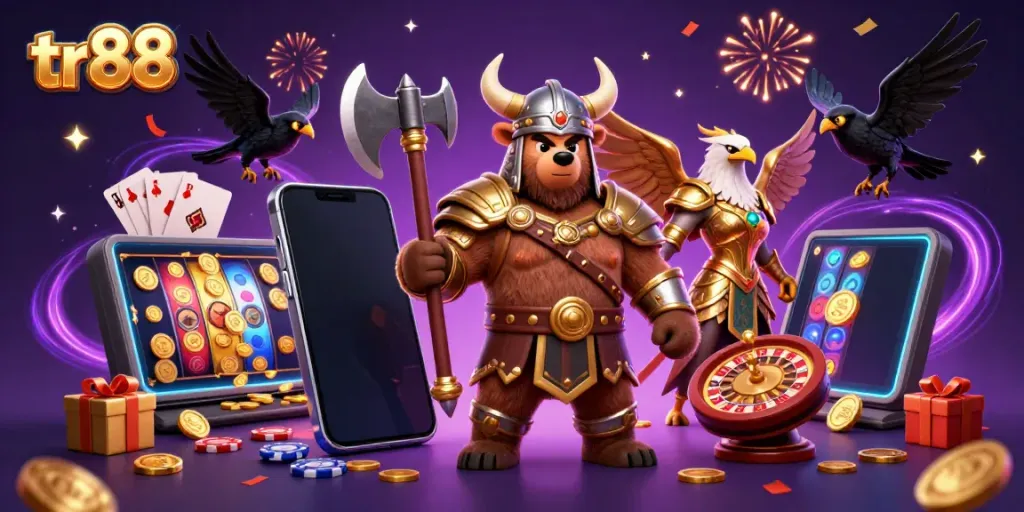 Experience thrilling gameplay at TR88 with immersive characters and casino elements.