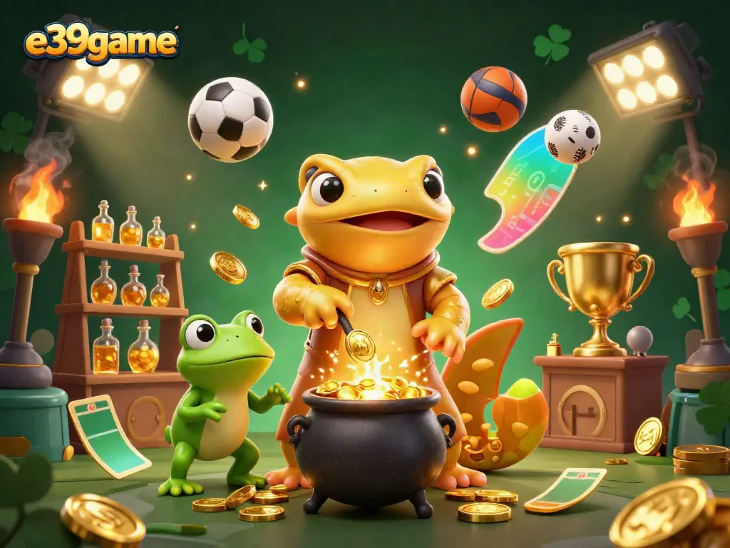 Experience thrilling betting moments with e39game in this magical alchemist-themed casino setting.