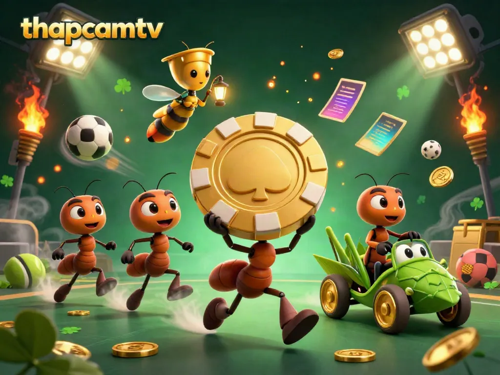 Experience thapcamtv's thrilling sports betting scene with dynamic characters and vibrant details capturing live action!
