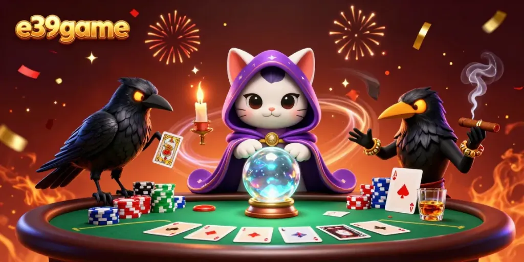 Experience exciting gameplay at e39game with mystical characters and vibrant casino elements.