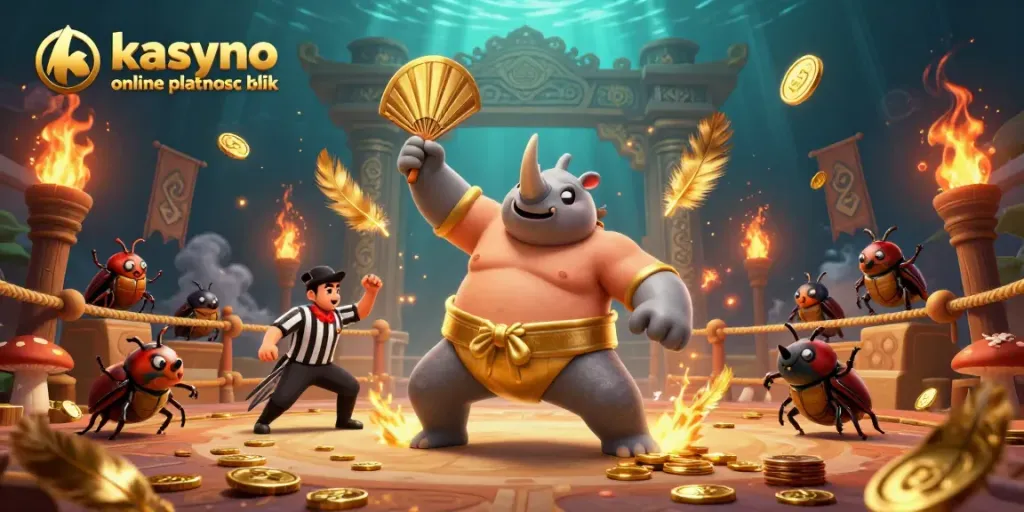 Experience the excitement of kasyno online platnosc blik with vibrant casino characters in action.