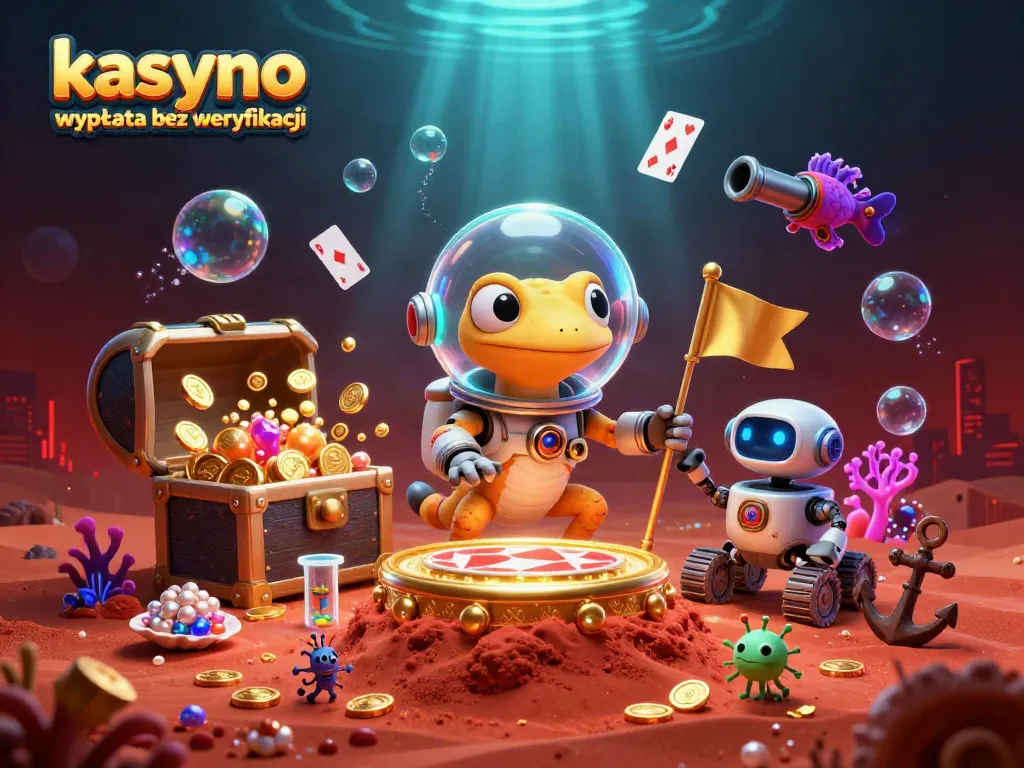 Experience kasyno wypłata bez weryfikacji in a vibrant 3D casino scene with lively characters and dynamic elements.