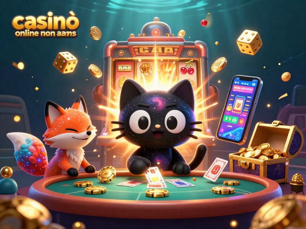 Gioca ai casinò online non AAMS con una vivace illustrazione 3D che cattura l'energia del gioco e premi in abbondanza.