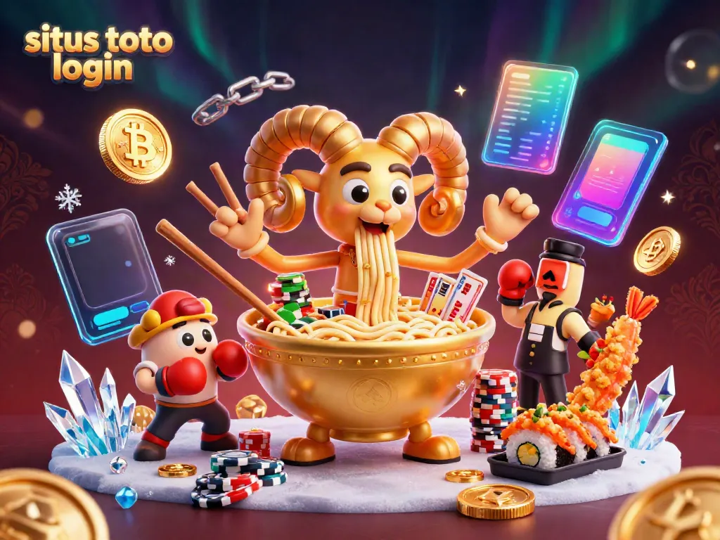 Experience the dynamics of situs toto login with a vibrant 3D scene full of engaging casino characters and gaming elements.