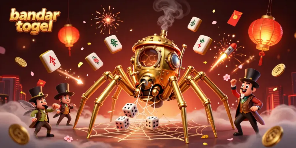 Menggoda keberuntungan dengan bandar togel dalam ilustrasi penuh warna dan detail yang menarik.